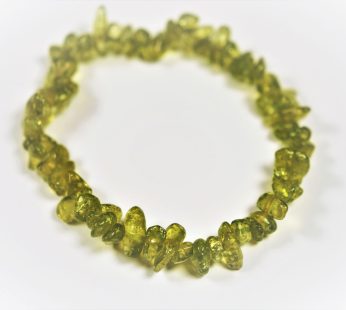 Vesuvianite (idocrase) Green Chips Bracelet Stretchy