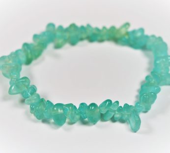 Aquamarine Chips Bracelet Stretchy