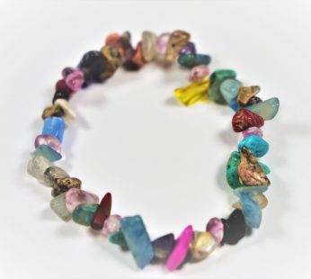 Mix Stones Chips Bracelet Stretchy